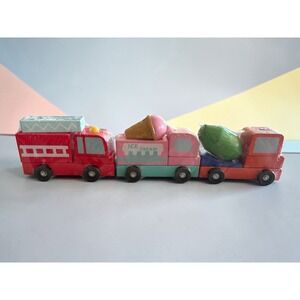 NEW Target Bullseye Wooden Stacking Vehicle Blocks Set of 3 Easter Gift Toy STEM